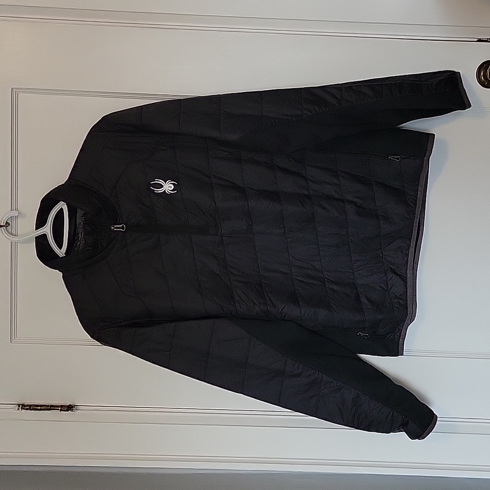 MENS Spyder Black Half Zip Jacket
